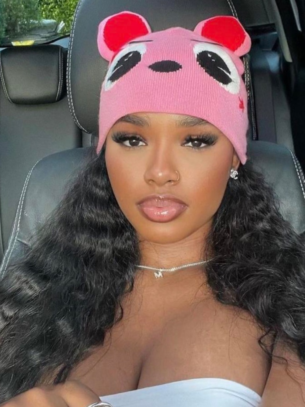 Pink madgrillz beanie